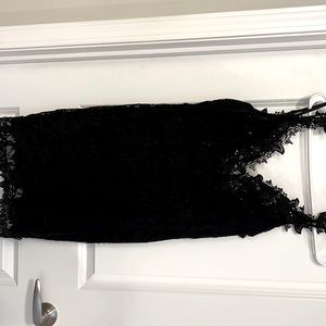 Black cocktail dress - worn